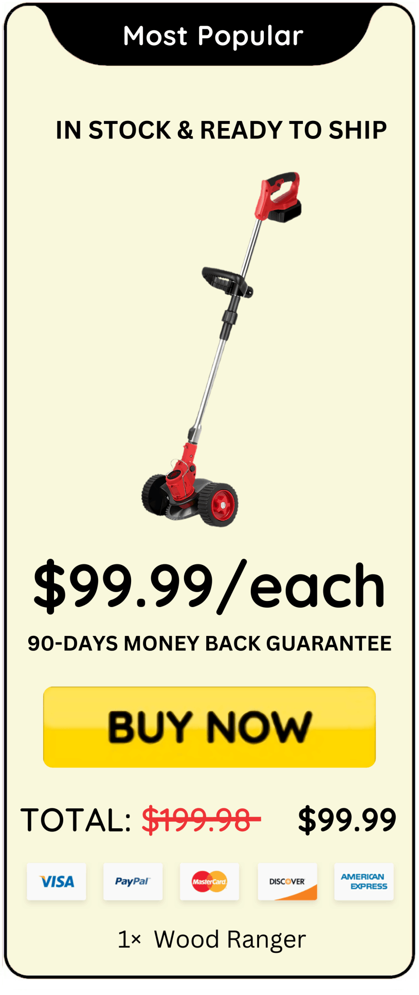 WoodRanger Trimmer offer price