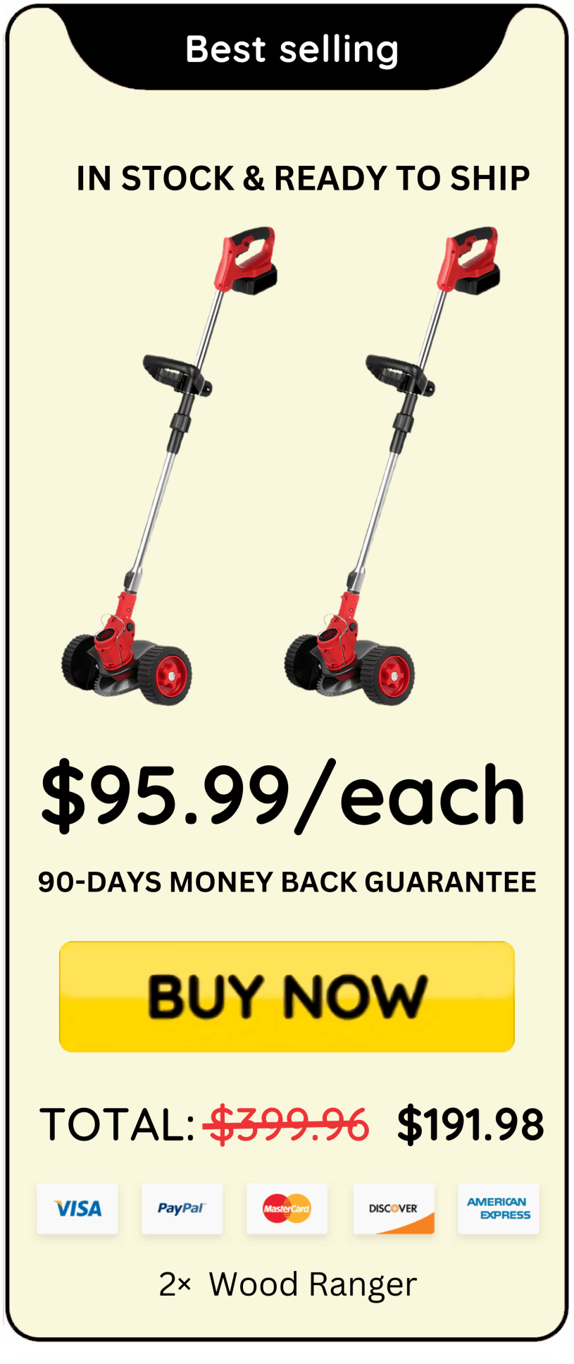 WoodRanger Trimmer offer price