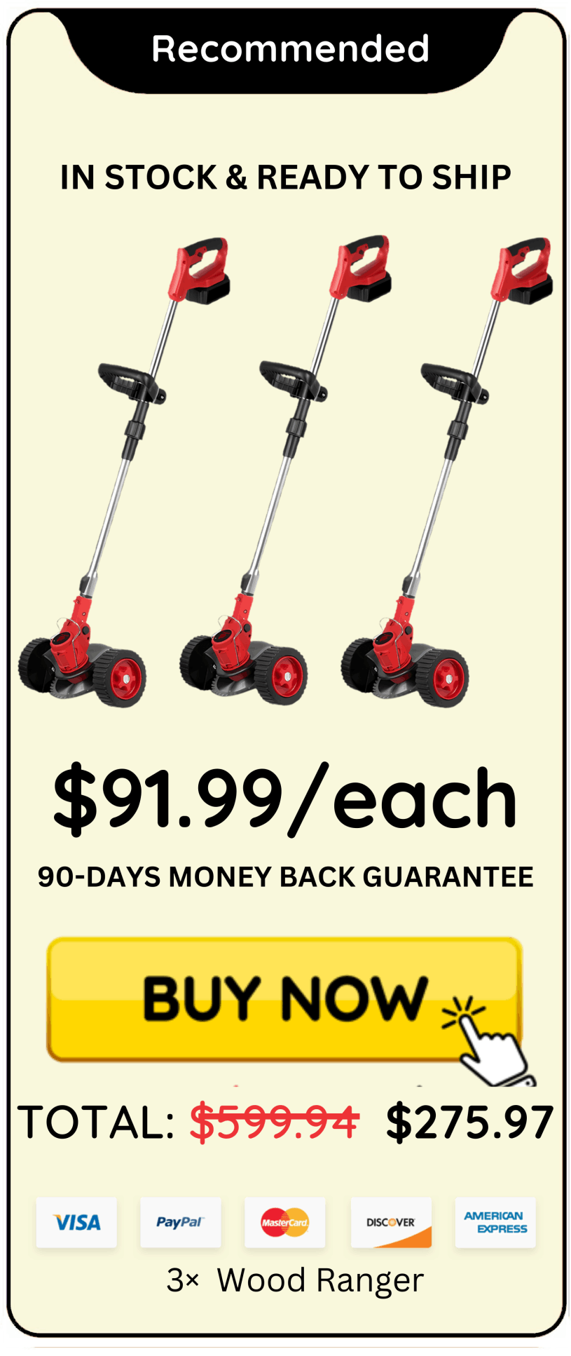 WoodRanger Trimmer offer price